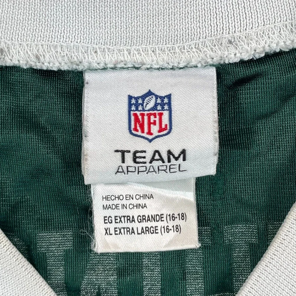 NFL Team Apparel Leon Washignton NY New York Jets Football Jersey Youth XL 18-20